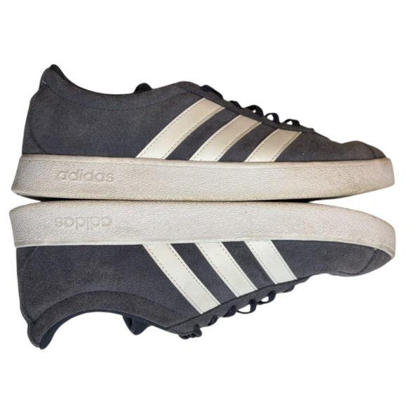 Adidas Sambas VL Court 3.0 Gray and White Suede Sneakers Size 8 - Picture 9 of 16